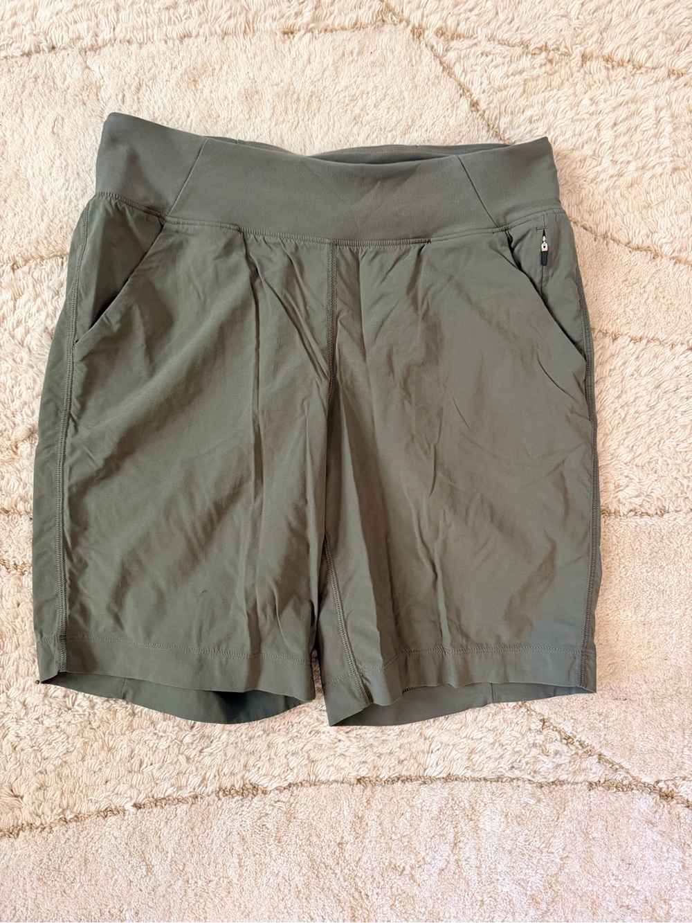 Prana Olive Green Women's Athletic Shorts